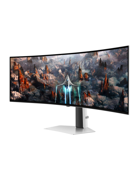 Samsung G93SC pantalla para PC 124,5 cm (49") 5120 x 1440 Pixeles Dual QHD OLED Plata
