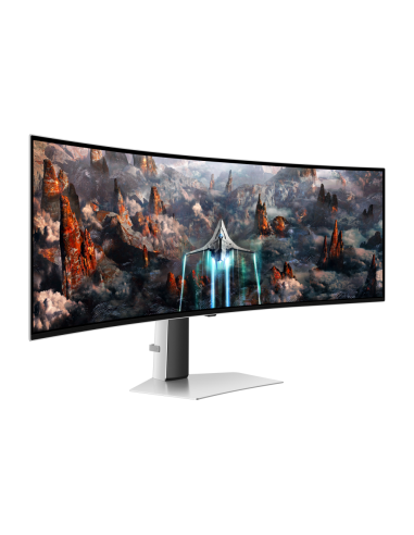 Samsung G93SC pantalla para PC 124,5 cm (49") 5120 x 1440 Pixeles Dual QHD OLED Plata