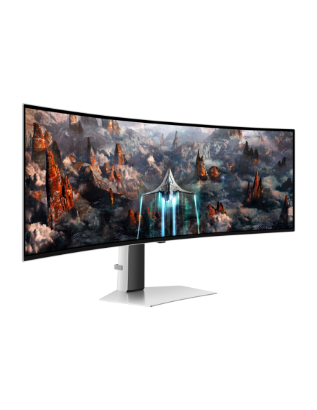 Samsung G93SC pantalla para PC 124,5 cm (49") 5120 x 1440 Pixeles Dual QHD OLED Plata