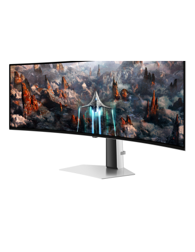 Samsung G93SC pantalla para PC 124,5 cm (49") 5120 x 1440 Pixeles Dual QHD OLED Plata