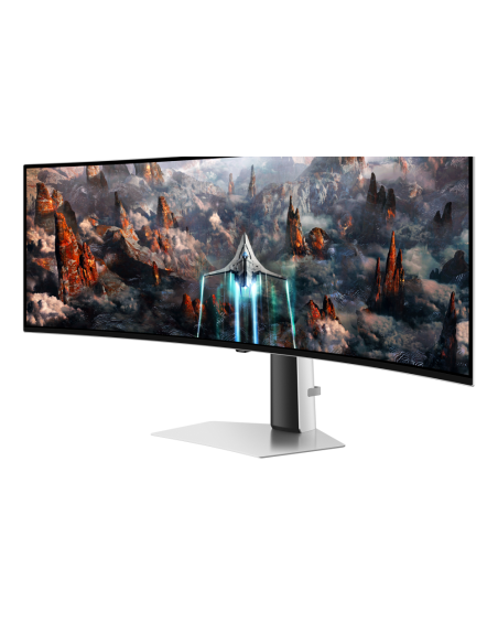 Samsung G93SC pantalla para PC 124,5 cm (49") 5120 x 1440 Pixeles Dual QHD OLED Plata
