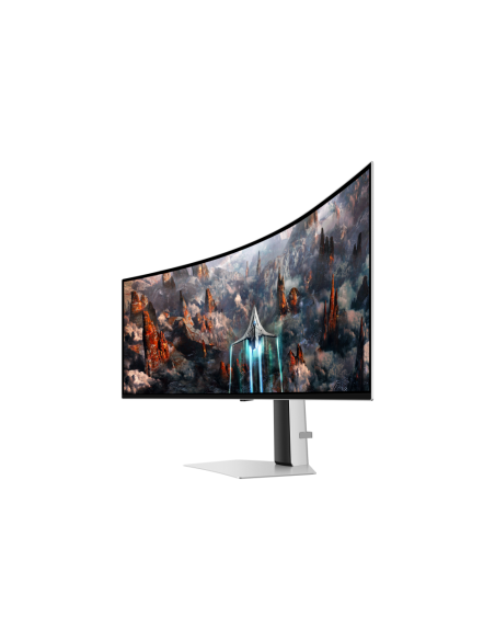 Samsung G93SC pantalla para PC 124,5 cm (49") 5120 x 1440 Pixeles Dual QHD OLED Plata