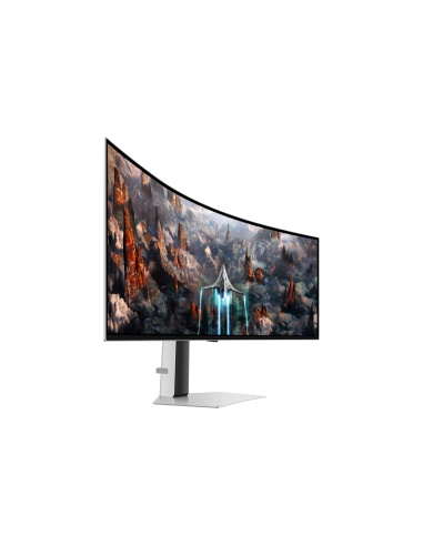 Samsung G93SC pantalla para PC 124,5 cm (49") 5120 x 1440 Pixeles Dual QHD OLED Plata