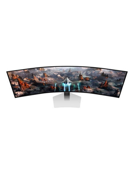 Samsung G93SC pantalla para PC 124,5 cm (49") 5120 x 1440 Pixeles Dual QHD OLED Plata