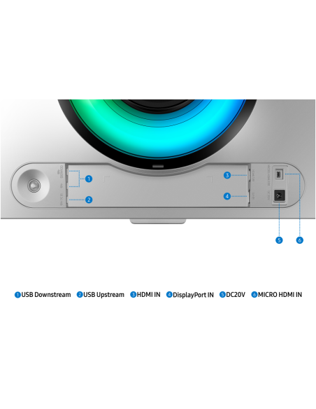 Samsung G93SC pantalla para PC 124,5 cm (49") 5120 x 1440 Pixeles Dual QHD OLED Plata
