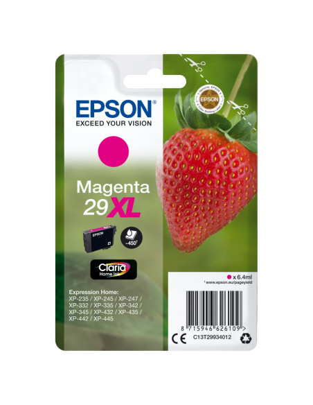 Epson Strawberry Singlepack Magenta 29XL Claria Home Ink