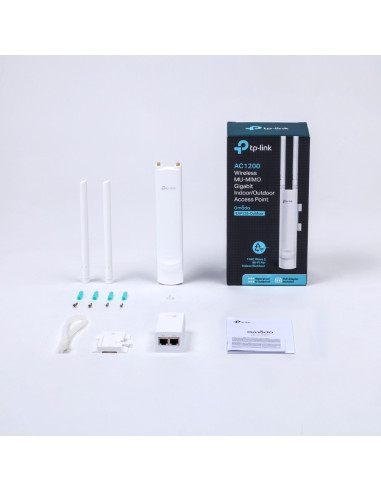 TP-Link EAP225-Outdoor V3 867 Mbit/s Blanco Energía sobre Ethernet (PoE)