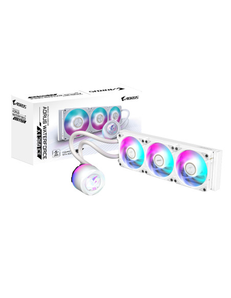GIGABYTE AORUS WATERFORCE X II 360 ICE Procesador Sistema de refrigeración líquida todo en uno 12 cm Blanco