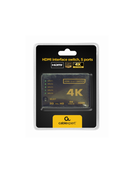 Gembird DSW-HDMI-53 interruptor de video