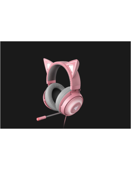 Razer Kraken Kitty Auriculares Alámbrico Diadema Juego Gris, Rosa