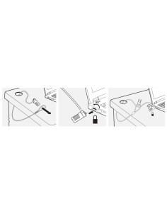 Ewent EW1241 cable antirrobo Plata 1,5 m 2