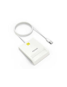 AISENS Lector de Tarjeta Inteligente DNI, Blanco