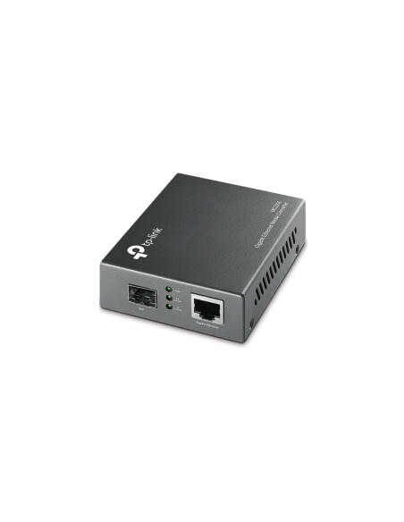 TP-Link MC220L convertidor de medio 1000 Mbit/s Multimodo, Monomodo Negro