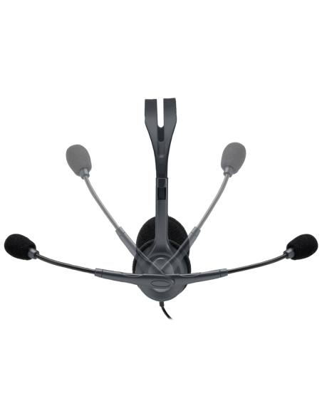 Logitech 981-000593 auricular y casco Auriculares Alámbrico Diadema Oficina/Centro de llamadas Negro