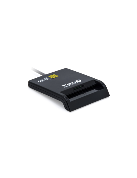 TooQ Lector de Tarjetas Inteligentes DNIe SIM USB-C, Negro