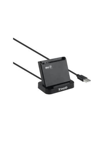 TooQ Lector de Tarjetas Inteligentes DNIe VISION USB 2.0, Negro