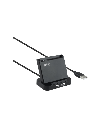 TooQ Lector de Tarjetas Inteligentes DNIe VISION USB 2.0, Negro