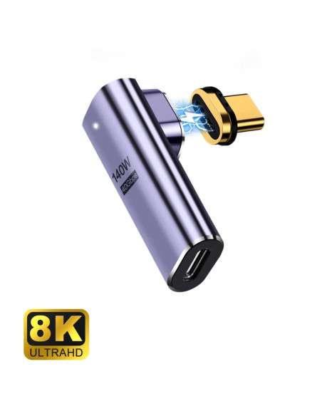 Ewent EC1049 cambiador de género para cable USB-C Púrpura