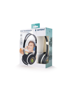 Gembird MHP-JR-BK auricular y casco Auriculares Alámbrico Diadema Música Negro