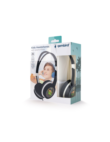 Gembird MHP-JR-BK auricular y casco Auriculares Alámbrico Diadema Música Negro