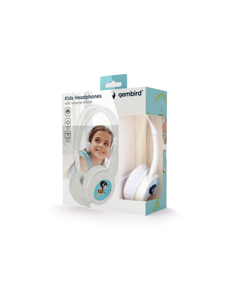 Gembird MHP-JR-W auricular y casco Auriculares Alámbrico Diadema Música Blanco