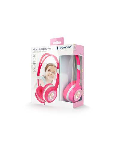 Gembird MHP-JR-PK auricular y casco Auriculares Alámbrico Diadema Música Rosa