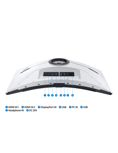 Samsung G85NB pantalla para PC 81,3 cm (32") 3840 x 2160 Pixeles 4K Ultra HD LED Blanco