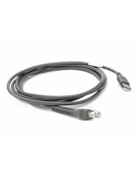 Zebra CBA-U21-S07ZBR cable de serie Negro 2,1 m USB EAS