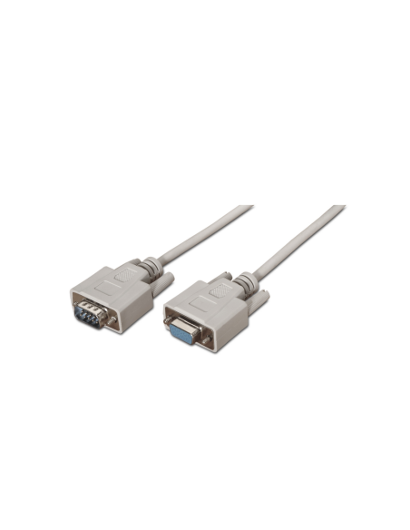 AISENS A112-0065 cable de serie Beige 1,8 m DB9