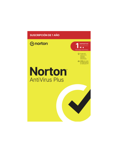 Norton AntiVirus Plus Seguridad de antivirus Base Español 1 licencia(s) 1 año(s)