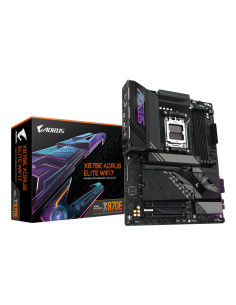 GIGABYTE X870E AORUS ELITE WIFI7 Placa Base - Compatible con CPUs AMD Ryzen 9000, 16+2+2 fases VRM digitales, hasta 8000Hz DDR5 