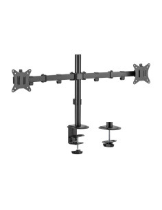 AISENS Soporte de Mesa ECO Giratorio e Inclinable para Monitor/TV 9Kg (3 Pivotes, 2 Brazos) de 17-32, Negro 2
