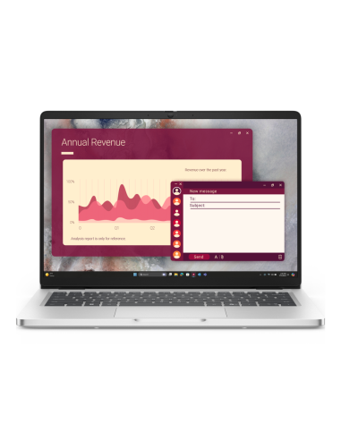 DELL Pro 14 PC14250 Intel Core Ultra 5 235U Portátil 35,6 cm (14") Full HD+ 16 GB DDR5-SDRAM 512 GB SSD Wi-Fi 6E (802.11ax) Wind