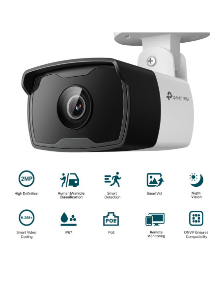 TP-Link VIGI C320I Bombilla Cámara de seguridad IP Exterior 1920 x 1080 Pixeles Techo/Pared/Poste