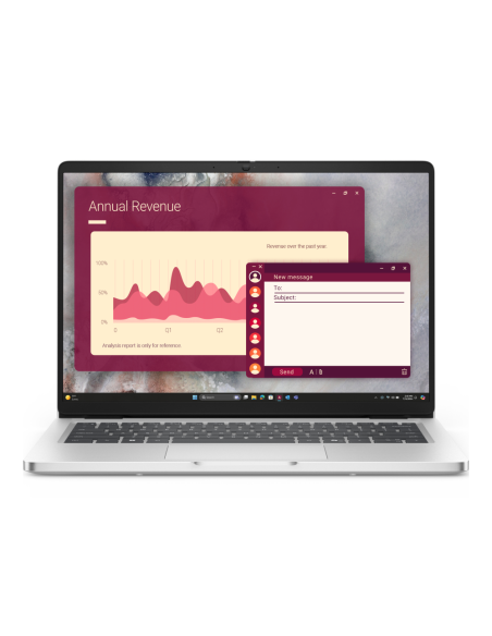 DELL Pro 14 PC14250 Intel Core Ultra 5 235U Portátil 35,6 cm (14") Full HD+ 16 GB DDR5-SDRAM 512 GB SSD Wi-Fi 6E (802.11ax) Wind