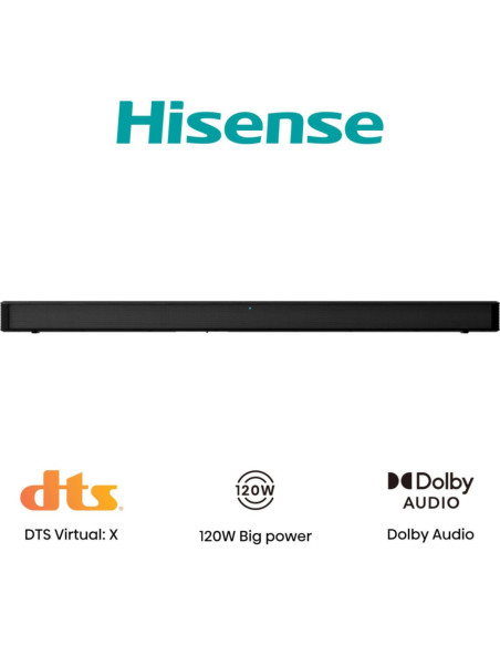 Hisense HS205G Negro 2.0 canales 120 W