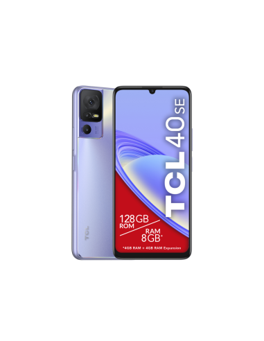 TCL 40 SE 17,1 cm (6.75") SIM doble Android 13 4G USB Tipo C 4 GB 128 GB 5010 mAh Púrpura