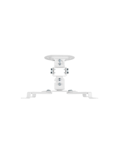 AISENS Soporte Universal Giratorio, Inclinable de Techo para Proyector 13.5Kg, Blanco