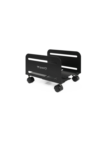 TooQ Soporte metálico para CPU de suelo con ruedas