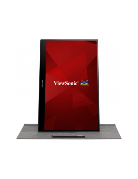 Viewsonic TD1655 pantalla para PC 39,6 cm (15.6") 1920 x 1080 Pixeles Full HD LED Pantalla táctil Multi-usuario Negro, Plata