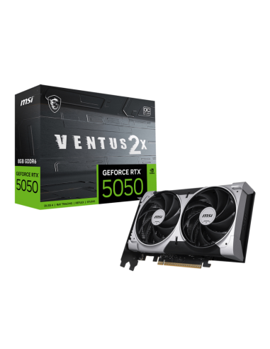 MSI GEFORCE RTX 5050 8G VENTUS 2X OC tarjeta gráfica NVIDIA 8 GB GDDR6