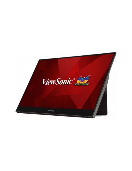 Viewsonic TD1655 pantalla para PC 39,6 cm (15.6") 1920 x 1080 Pixeles Full HD LED Pantalla táctil Multi-usuario Negro, Plata