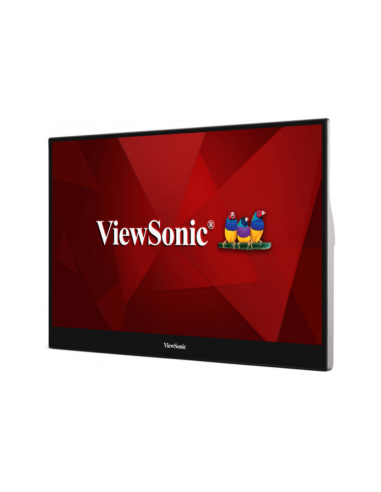 Viewsonic TD1655 pantalla para PC 39,6 cm (15.6") 1920 x 1080 Pixeles Full HD LED Pantalla táctil Multi-usuario Negro, Plata