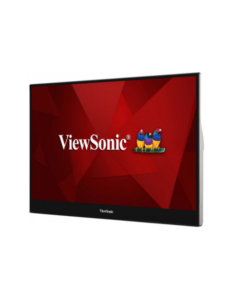 Viewsonic TD1655 pantalla para PC 39,6 cm (15.6") 1920 x 1080 Pixeles Full HD LED Pantalla táctil Multi-usuario Negro, Plata