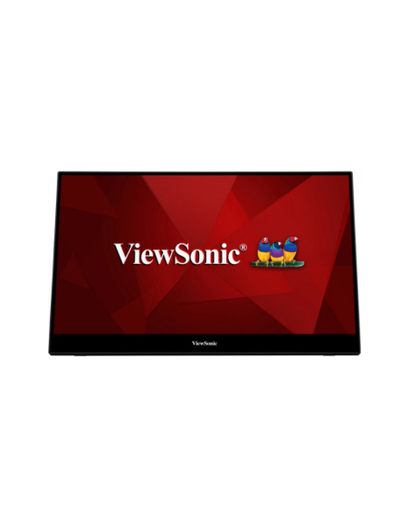 Viewsonic TD1655 pantalla para PC 39,6 cm (15.6") 1920 x 1080 Pixeles Full HD LED Pantalla táctil Multi-usuario Negro, Plata