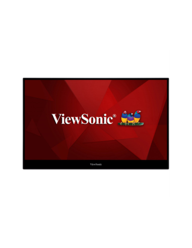 Viewsonic TD1655 pantalla para PC 39,6 cm (15.6") 1920 x 1080 Pixeles Full HD LED Pantalla táctil Multi-usuario Negro, Plata