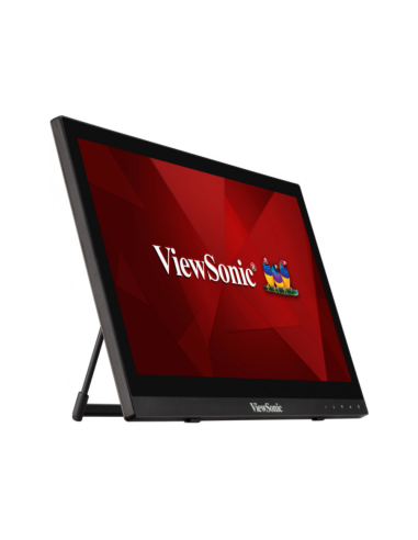 Viewsonic TD1630-3 pantalla para PC 39,6 cm (15.6") 1366 x 768 Pixeles HD LCD Pantalla táctil Multi-usuario Negro