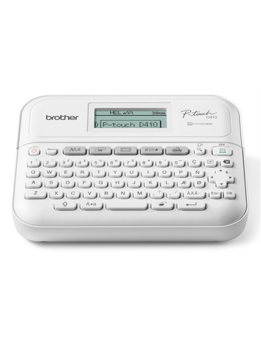 Brother PT-D410 impresora de etiquetas Transferencia térmica 180 x 180 DPI 20 mm/s Alámbrico TZe QWERTY