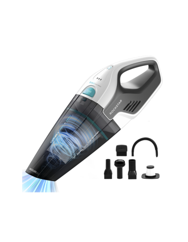 Cecotec Conga Rockstar aspiradora de mano Gris, Blanco Sin bolsa