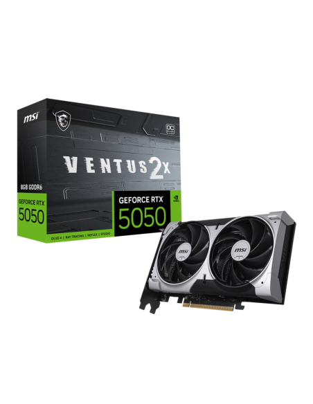 MSI GEFORCE RTX 5050 8G VENTUS 2X OC tarjeta gráfica NVIDIA 8 GB GDDR6